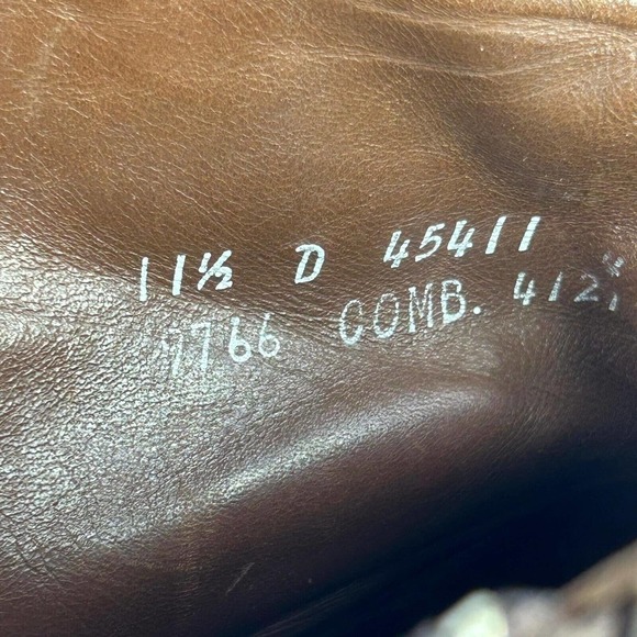 Allen Edmonds York Mens Brown Leather Boot US 11.5 D Double Zip Up Ankle Shoes - Picture 10 of 10